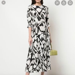 Rixo silk dress, abstract floral print, size small